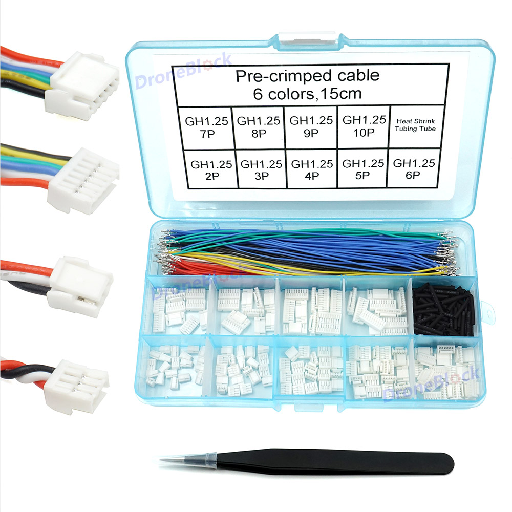 JST GH Connectors and Pre-Crim - Drone Kit Hexacopter reseña y precio