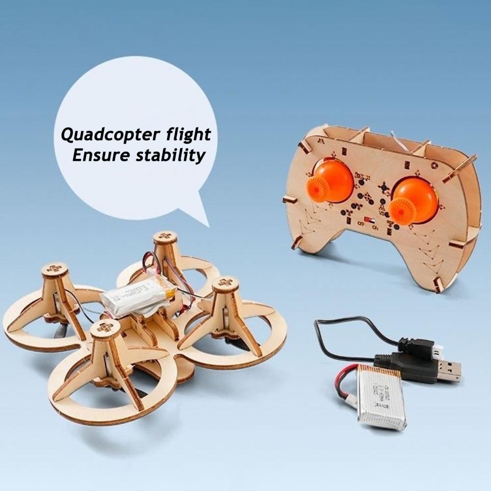Rc Drone Toy Wooden Drone Puzz - Drone Kit Beginner reseña y precio