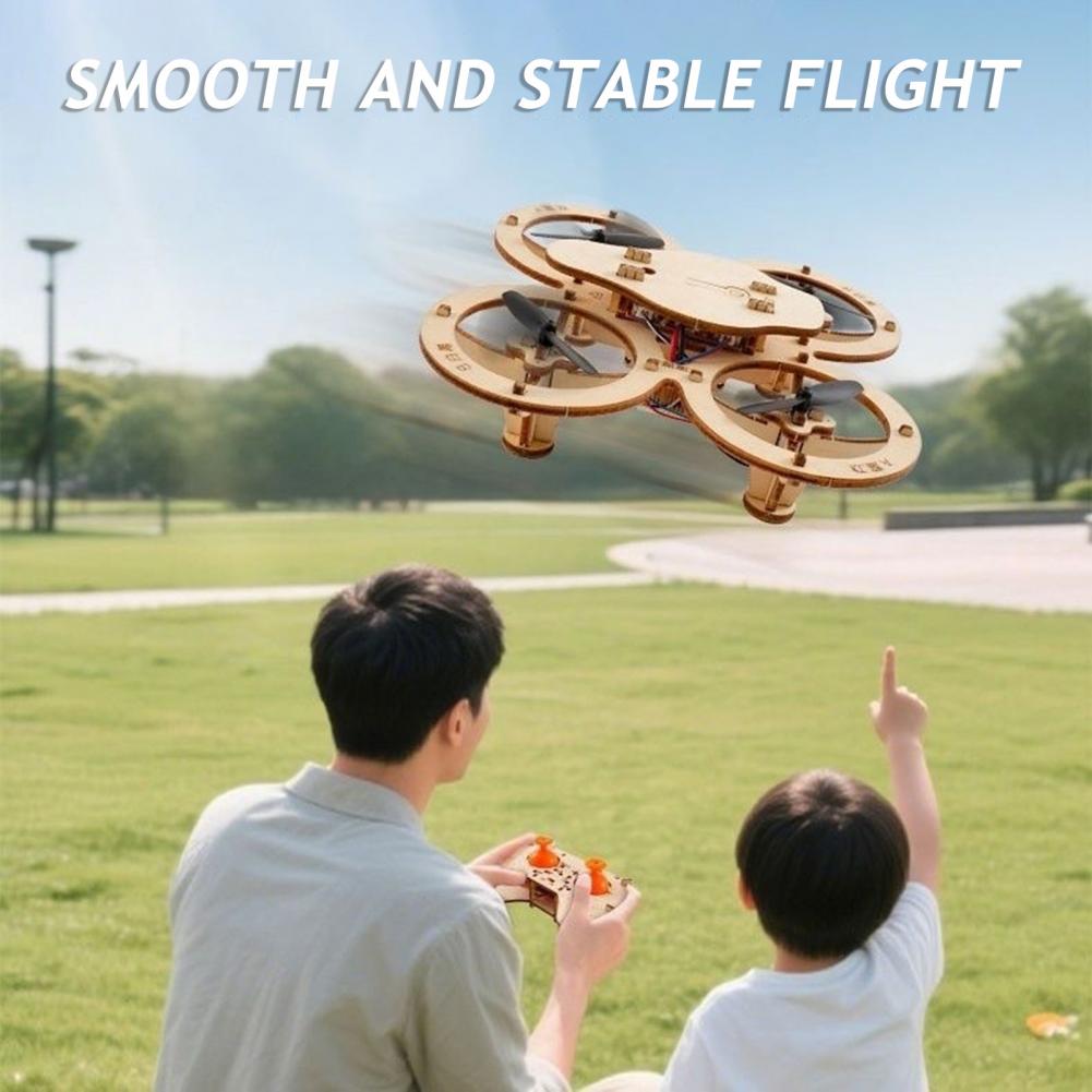 Rc Drone Toy Wooden Drone Puzz - Drone Kit Beginner reseña y precio