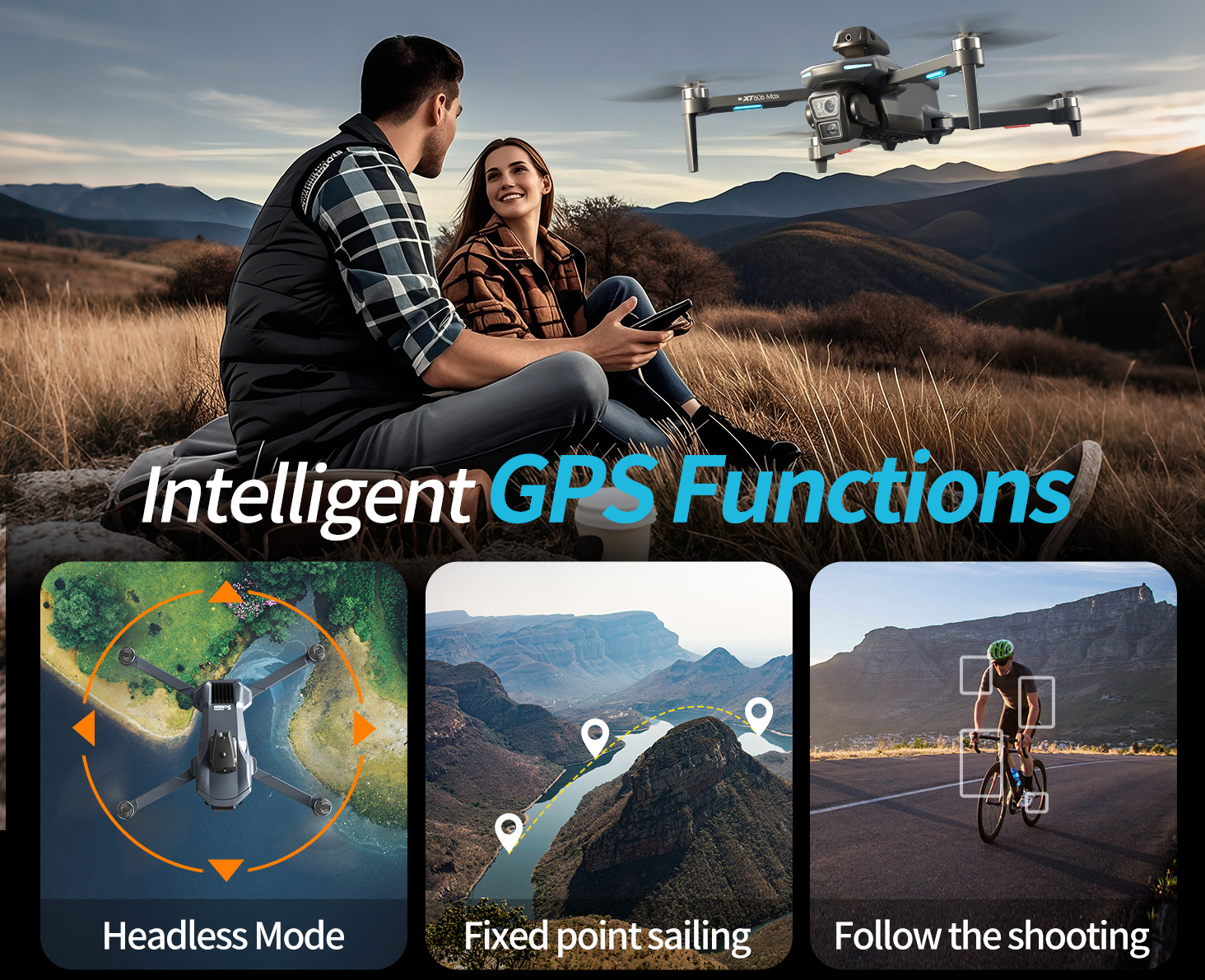 XT606 MAX 3 battery Drone 4k 8 - Drone Kit Long Range reseña y precio