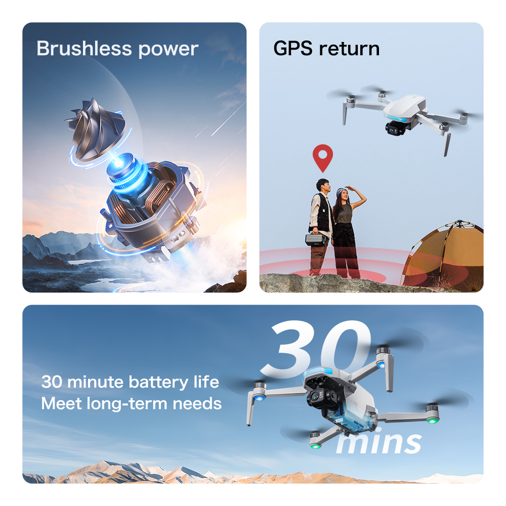 S-X1 MAX GPS Drone with 3-Axis - Drone Kit Long Range reseña y precio