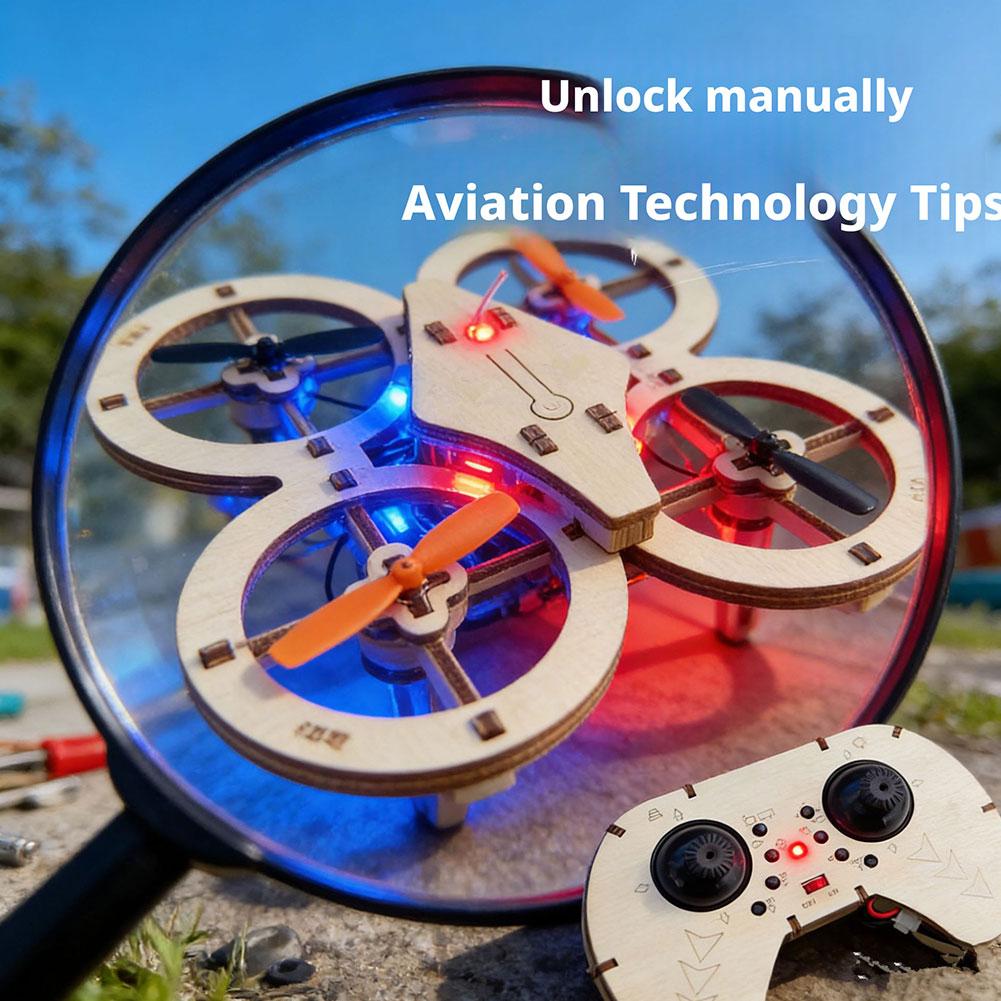 DIY Wooden RC Drone Quadcopter - Drone Kit Octocopter reseña y precio