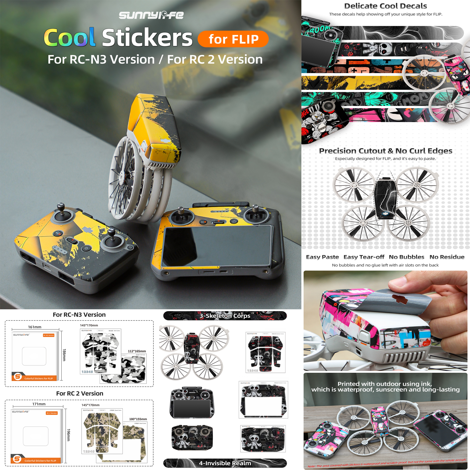 Sunnylife Sticker Kit for DJI  - Drone Kit Waterproof reseña y precio