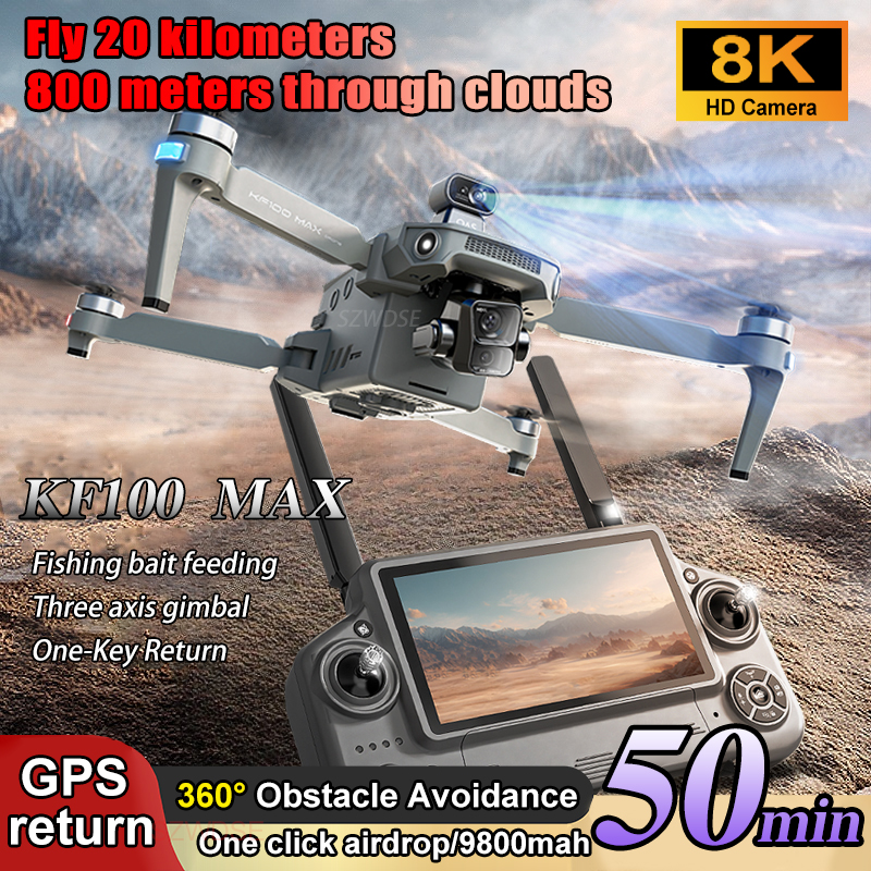 SJRC KF100 MAX 8K UHD Photo HD - Drone Kit Professional reseña y precio