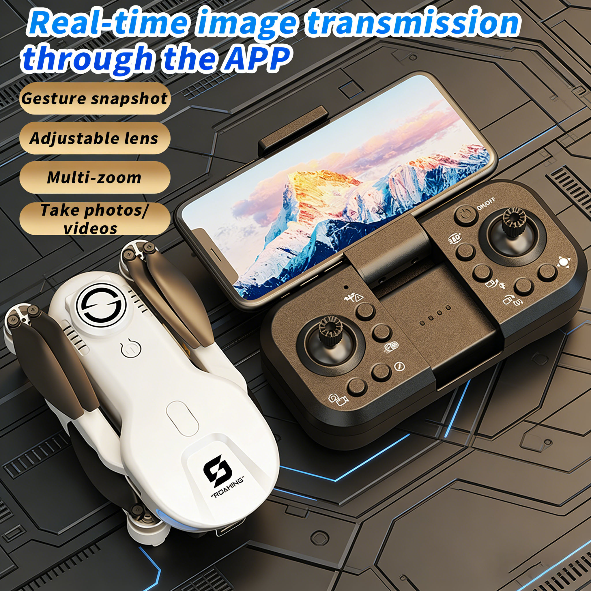 HD 8K Professional GPS Drone w - Drone Kit Hexacopter reseña y precio