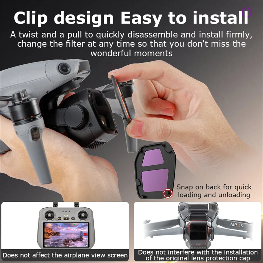 For DJI Air 3S Camera Lens Fil - Drone Kit Waterproof reseña y precio