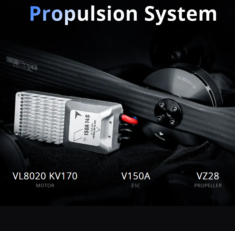 T-MOTOR VL8020 KV170 12S 20kg/ - Drone Kit Vtol reseña y precio