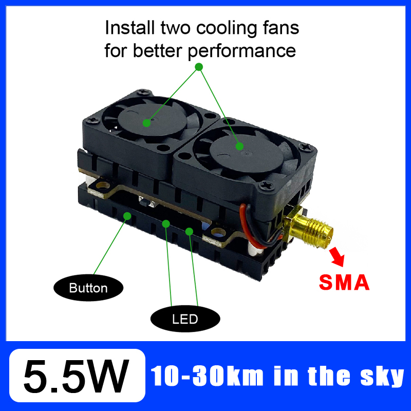 Long Range 5.8GHz 5.5W Video T - Drone Kit Long Range reseña y precio
