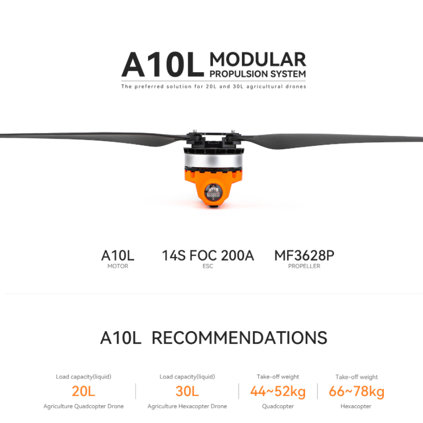 T-MOTOR A10L 12S 14S High Powe - Drone Kit Hexacopter reseña y precio