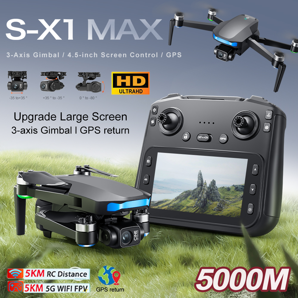 New S-X1 MAX Drone GPS 8K Prof - Drone Kit Professional reseña y precio