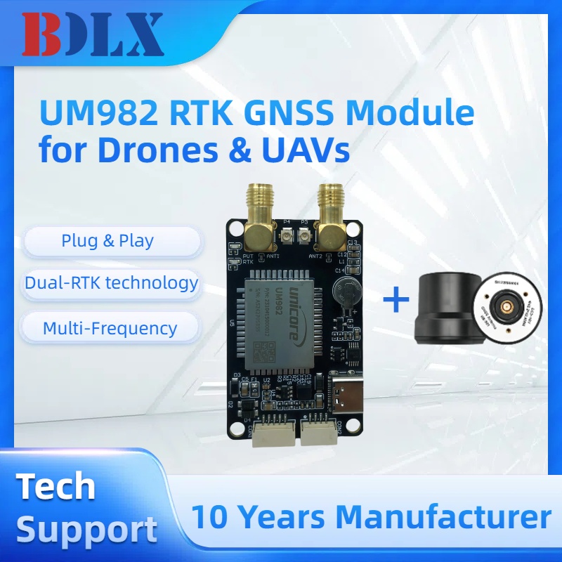 UM982 Dual Antenna RTK GNSS Mo - Drone Kit Hexacopter reseña y precio