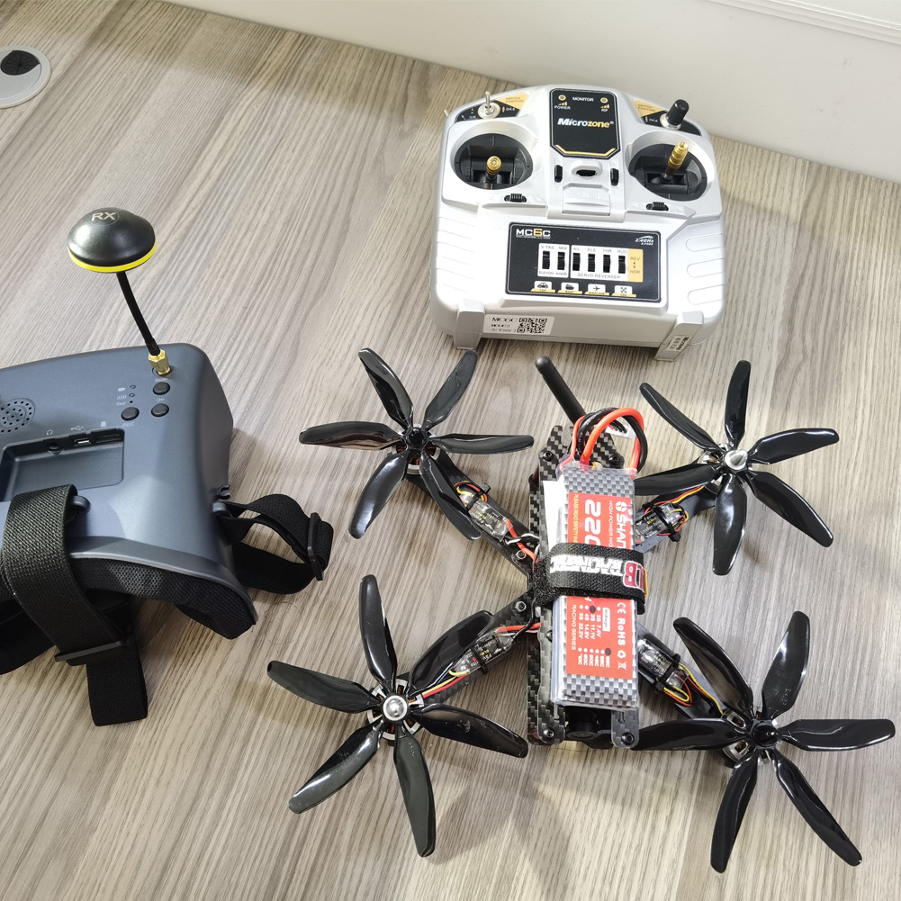 10pcs 504060 5x4x6 6-Blade Sin - Drone Kit Build Yourself reseña y precio