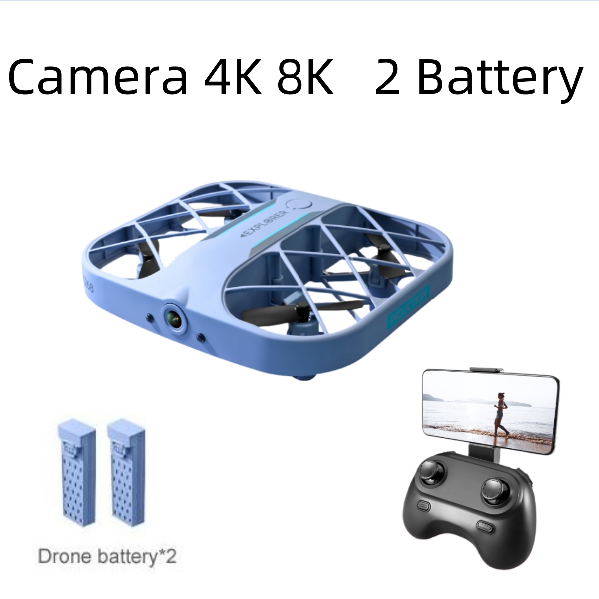 JJRC H107 FPV RC Drone with 2  - Drone Kit With Camera reseña y precio